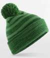 BB476 B476 Beechfield Team Stripe Beanie Green colour image